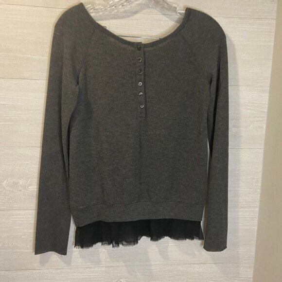 Bailey 44 Women's Ruffle Trim Pullover Long Sleeves Sweater - Picture 4 of 7